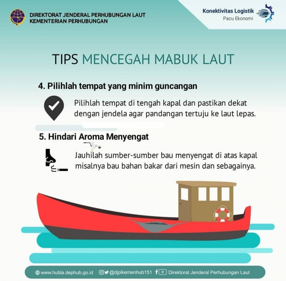 ”Tips Mencegah Mabuk Laut”