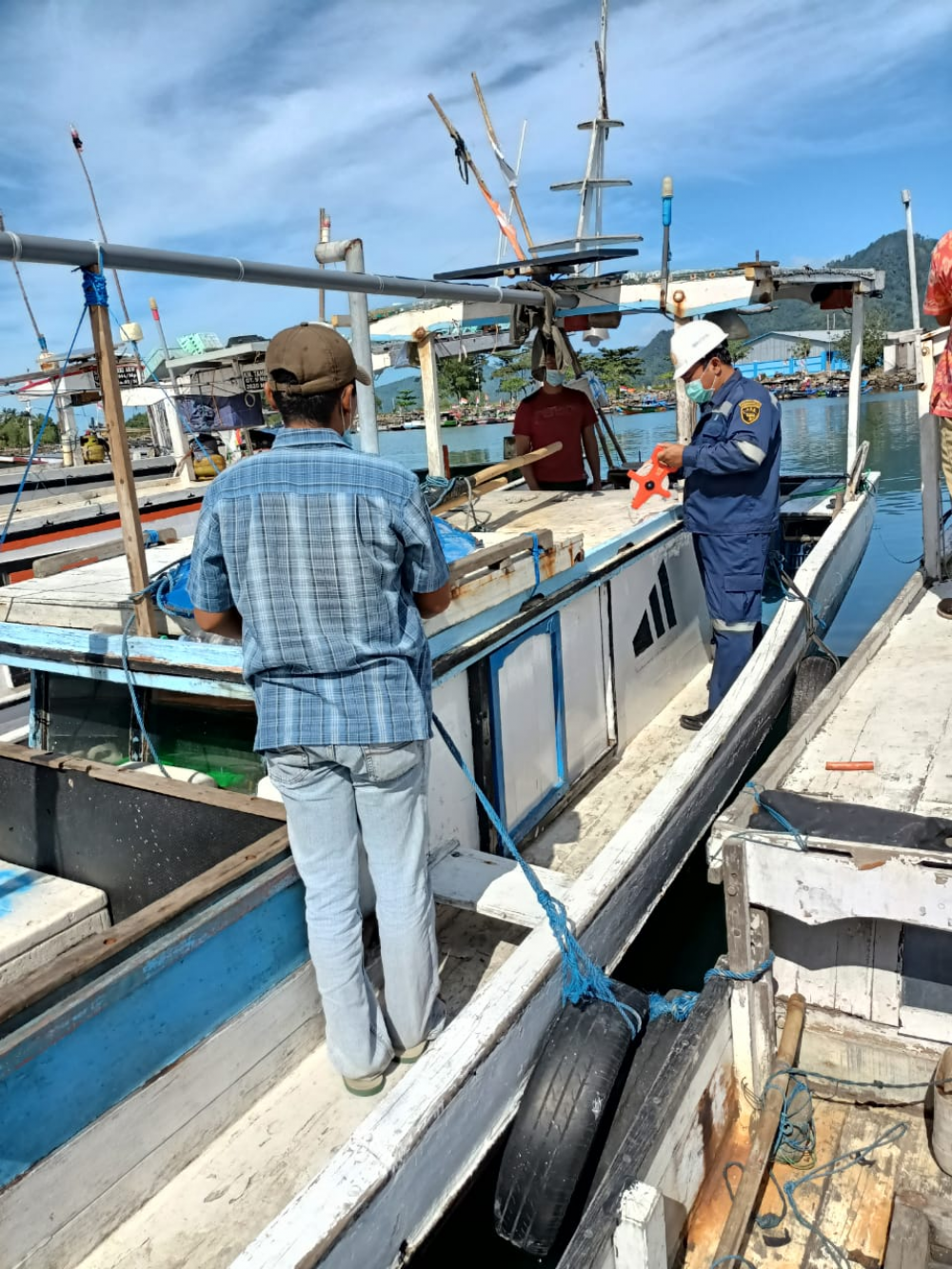 Percepat Sertifikasi Kapal Nelayan dibawah  GT 7, KSOP Probolinggo Lakukan Gerai Pengukuran Kapal di Prigi Trenggalek