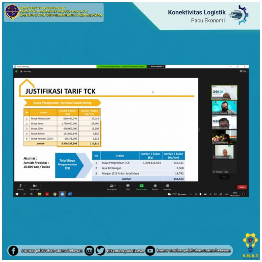 ”Rencana Penetapan Tarif Bundling di Terminal Curah Cair PT. Pelindo I (Persero) Cabang Belawan”