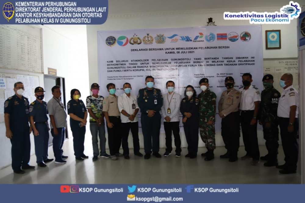 DEKLARASI BERSAMA UNTUK MEWUJUDKAN PELABUHAN BERSIH