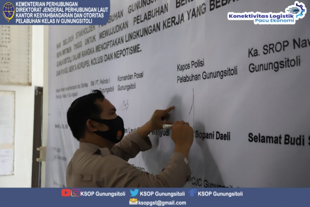 DEKLARASI BERSAMA UNTUK MEWUJUDKAN PELABUHAN BERSIH