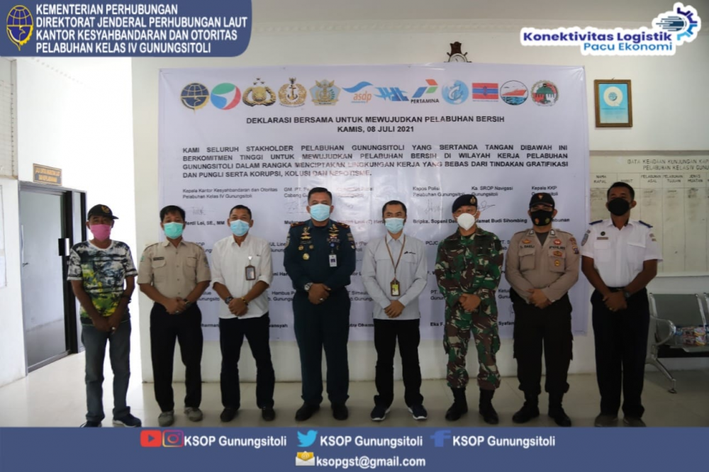 DEKLARASI BERSAMA UNTUK MEWUJUDKAN PELABUHAN BERSIH