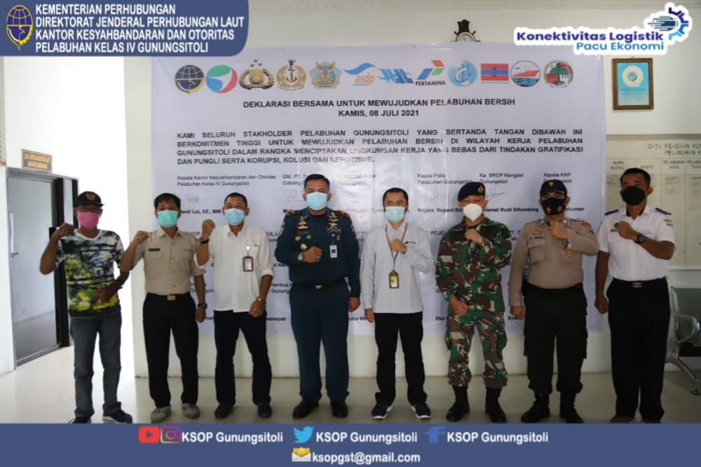 DEKLARASI BERSAMA UNTUK MEWUJUDKAN PELABUHAN BERSIH