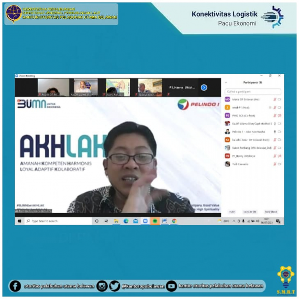 ”Pembahasan Progress PT Pelindo I (Persero) berkoordinasi dengan BPKP Perwakilan Sumut dan BPKP Pusat terhadap hasil Reviu Addendum III Perjanjian Konsesi TPKB Fase 2”