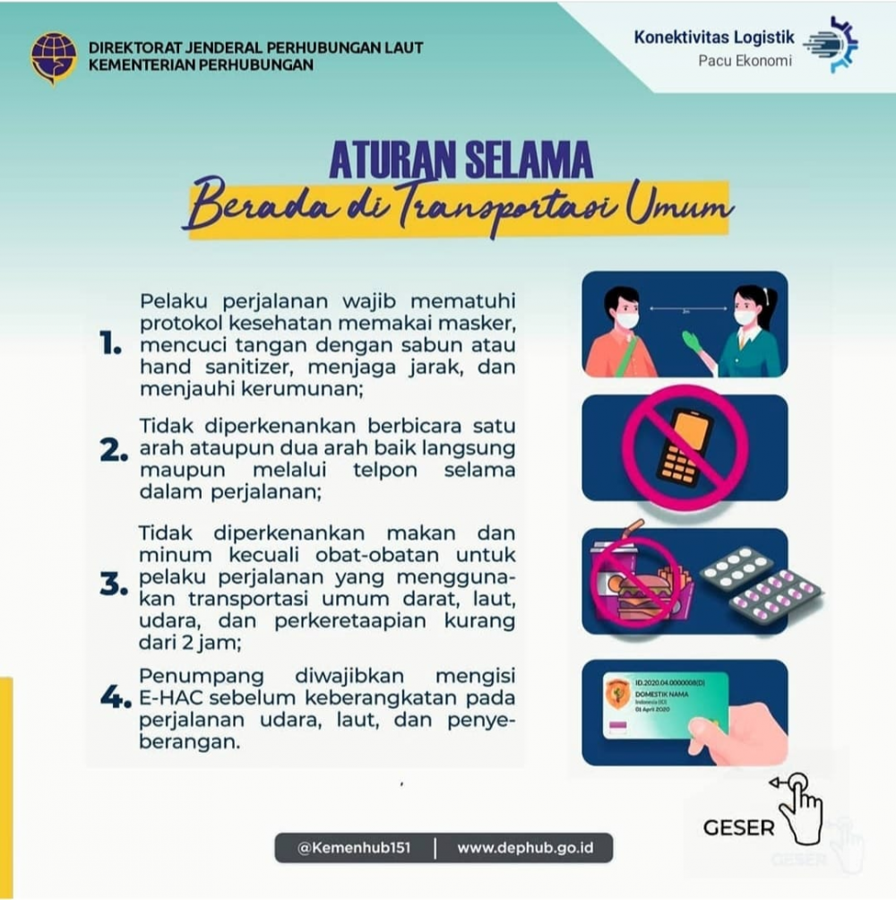”Petunjuk Perjalanan Orang Dengan Moda Transportasi Selama PPKM Darurat"