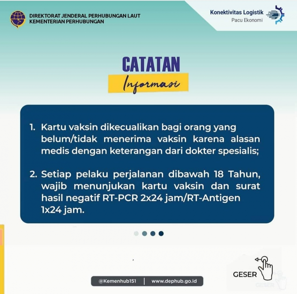”Petunjuk Perjalanan Orang Dengan Moda Transportasi Selama PPKM Darurat"