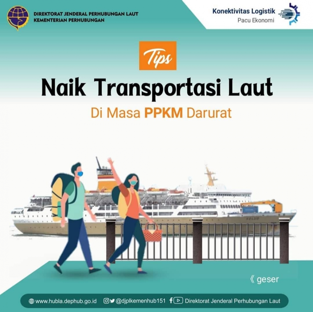 ”Naik Transportasi Laut Dimasa PPKM Darurat”