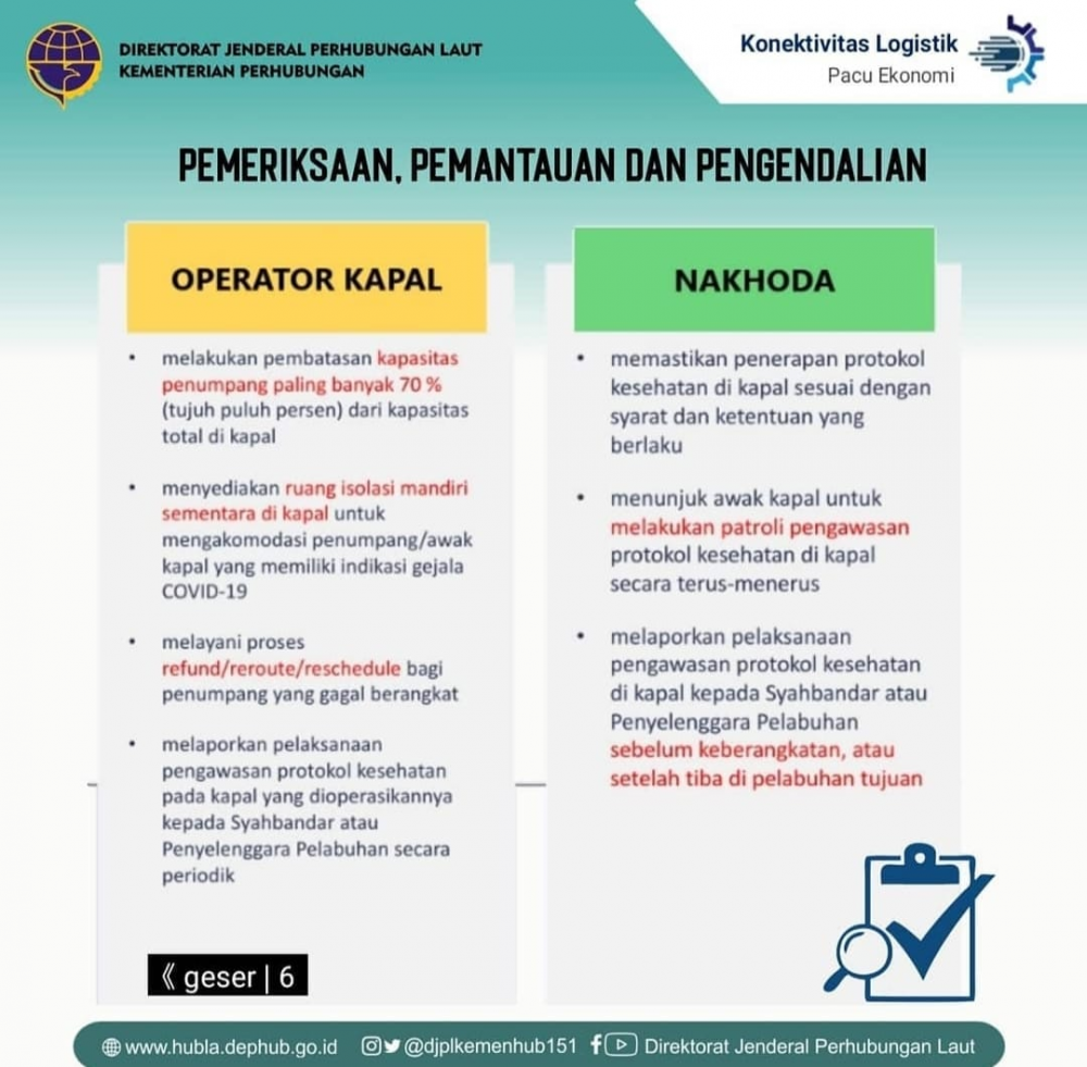 ”Syarat Perjalanan Penumpang Transportasi Laut Dimasa PPKM Darurat Pandemi Covid 19”