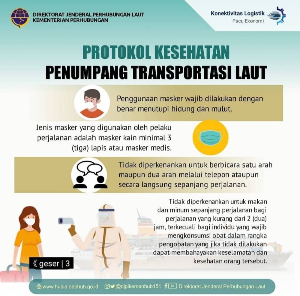 ”Syarat Perjalanan Penumpang Transportasi Laut Dimasa PPKM Darurat Pandemi Covid 19”
