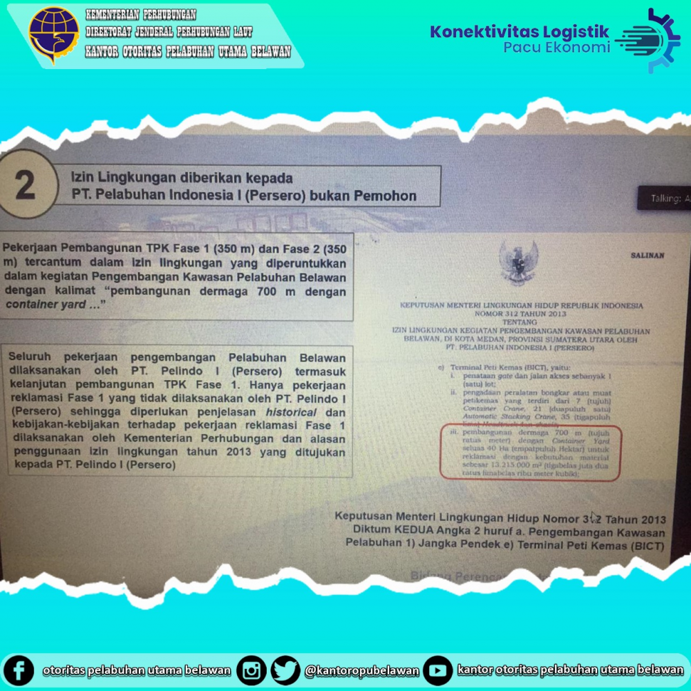 ”Pembahasan Data Dukung untuk Kelengkapan Berkas Permohonan Pengurusan Sertifikat HPL Lahan Reklamasi Fase I”