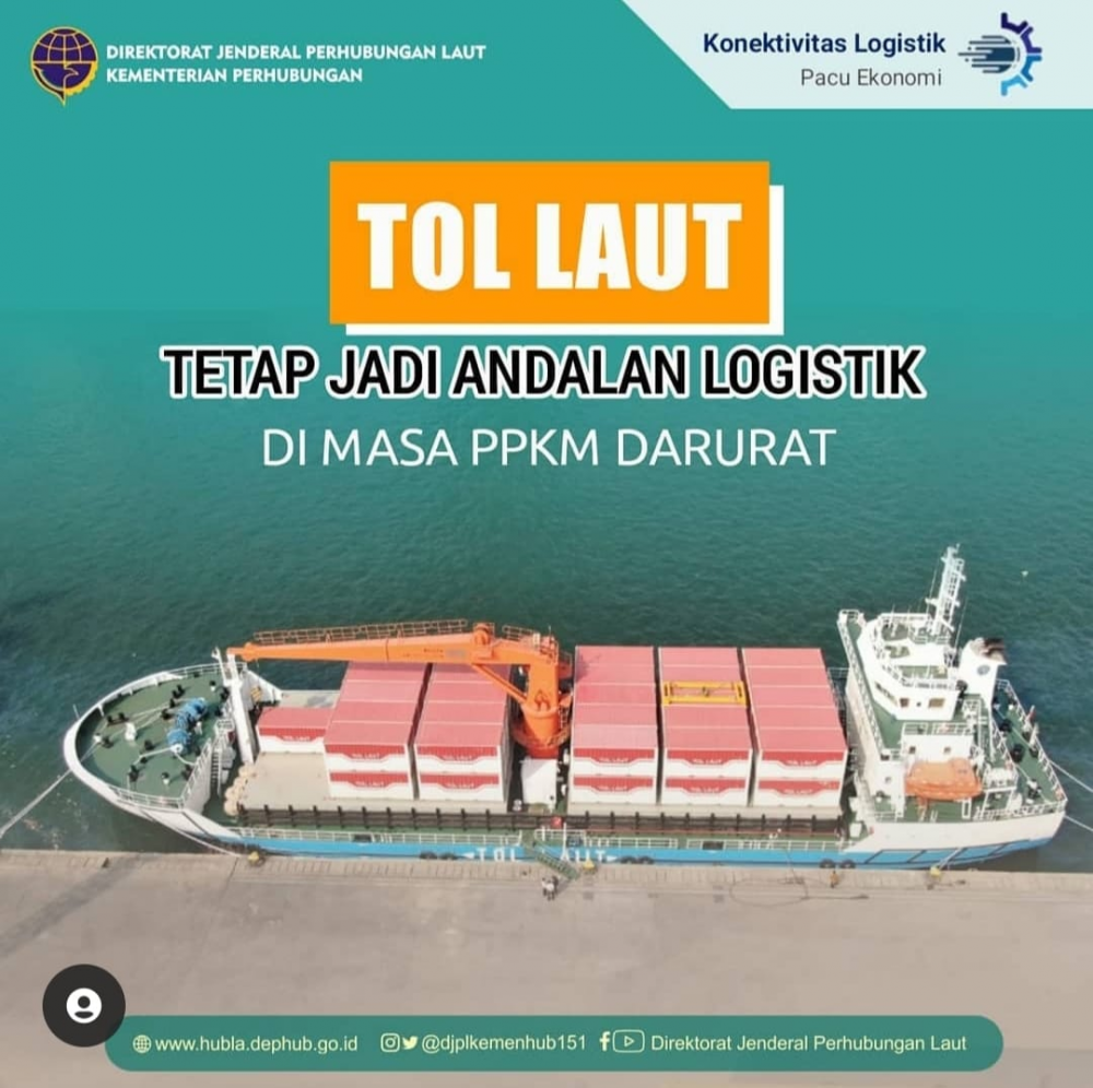 ”Tol Laut Tetap Jadi Andalan Logistik di Masa PPKM Darurat”