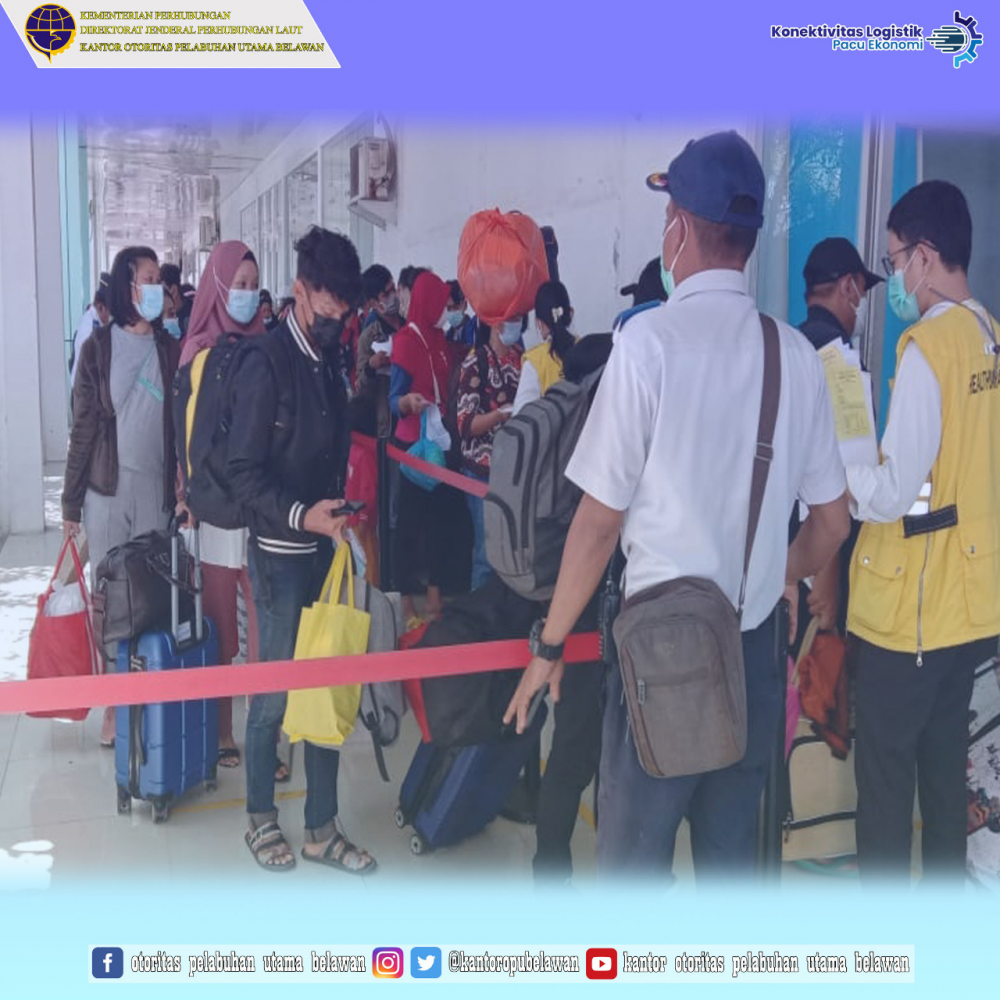 “Kedatangan Kapal KM. Kelud di Terminal Bandar Deli Belawan”