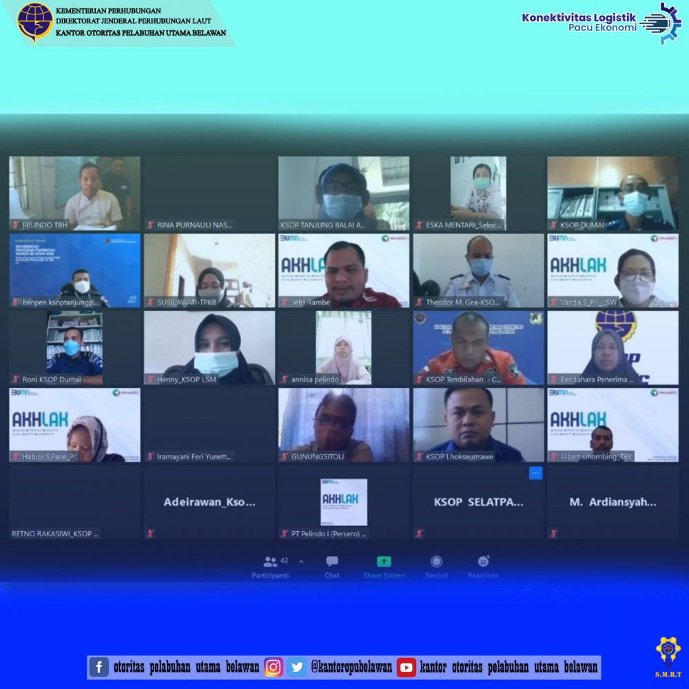 ”Rekonsiliasi Konsesi Eksisting T.W II Tahun 2021 Wilayah Koordinasi Kantor Otoritas Pelabuhan Utama Belawan”