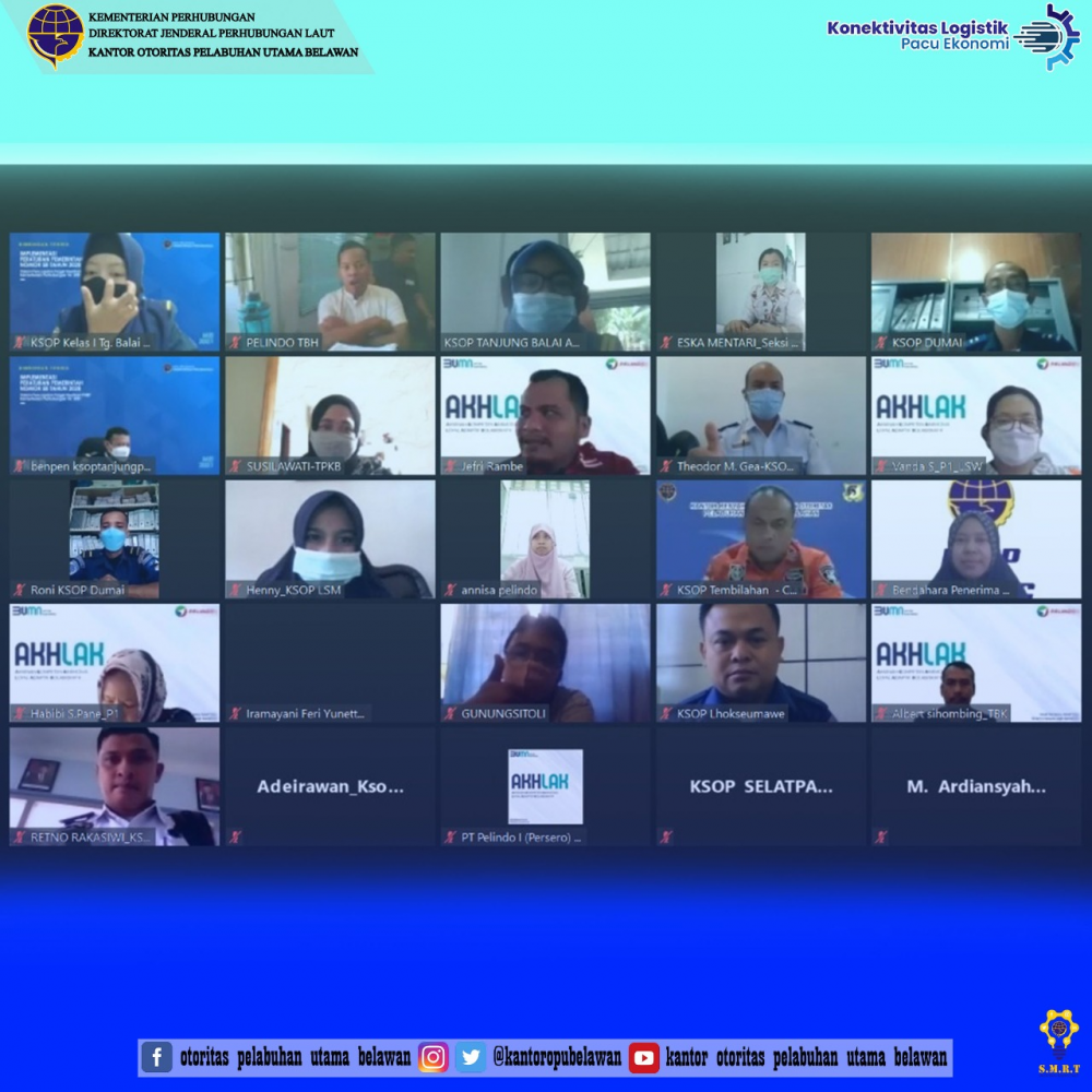 ”Rekonsiliasi Konsesi Eksisting T.W II Tahun 2021 Wilayah Koordinasi Kantor Otoritas Pelabuhan Utama Belawan”