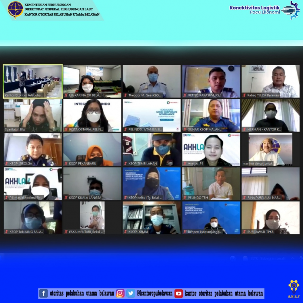 ”Rekonsiliasi Konsesi Eksisting T.W II Tahun 2021 Wilayah Koordinasi Kantor Otoritas Pelabuhan Utama Belawan”