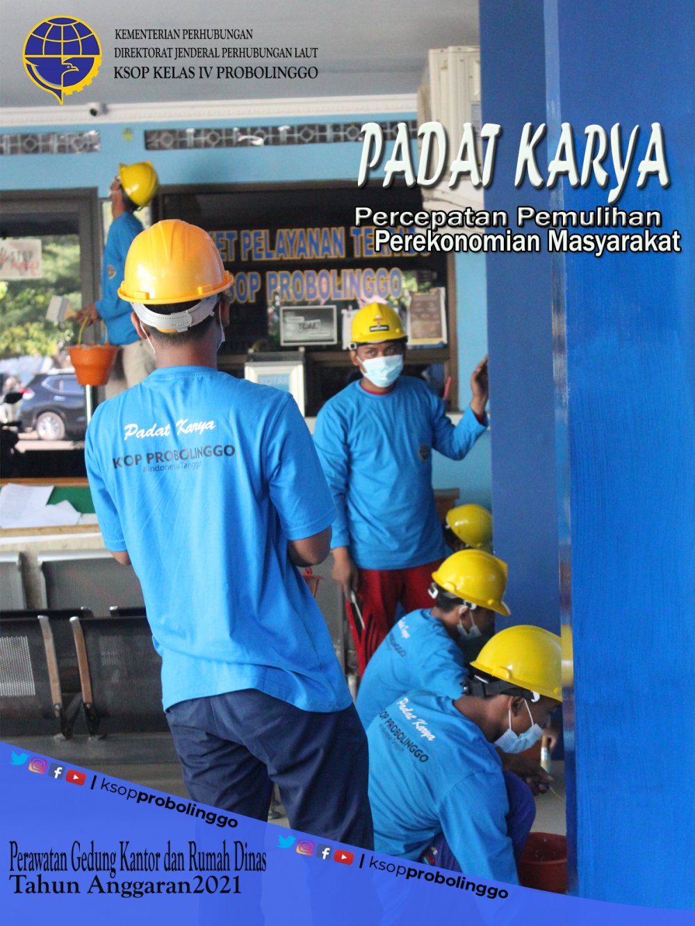 PEDULI MASYARAKAT TERDAMPAK PENDEMI COVID-19, KSOP KELAS IV PROBOLINGGO MENGGELAR PADAT KARYA TAHUN 2021