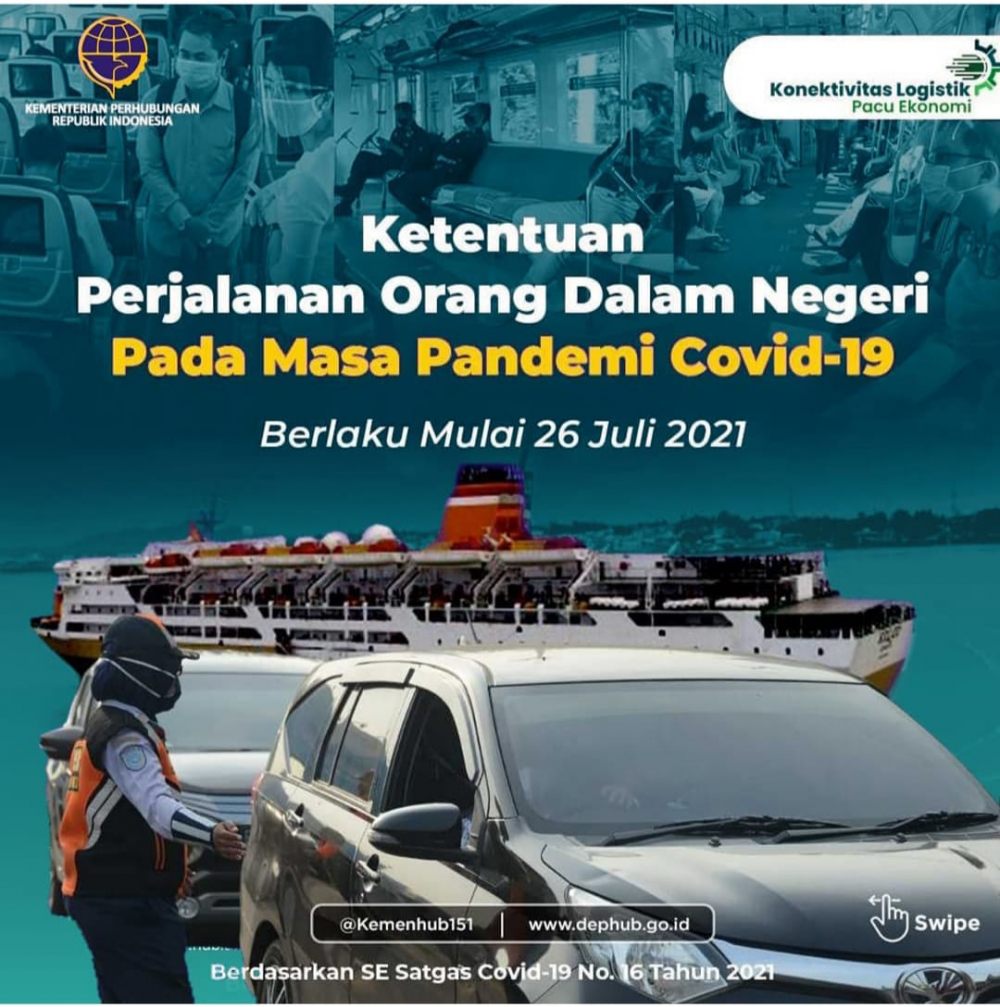 ”Ketentuan Perjalanan Orang Dalam Negeri Pada Masa Pandemi Covid 19”