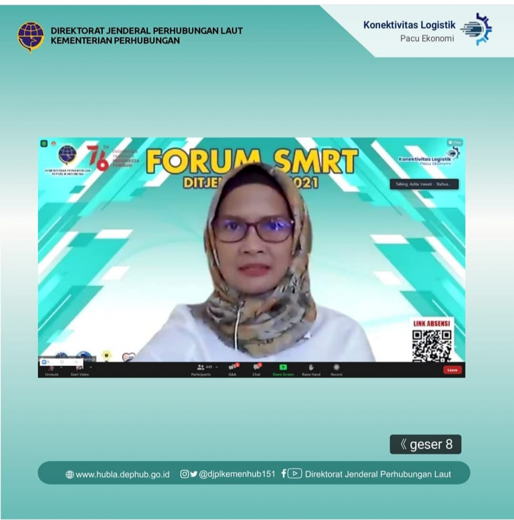 ”Forum SMRT (Social Media Respon Team) Ditjen Hubla 2021 Season I”