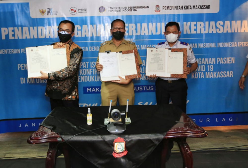 Kapal PELNI Resmi Digunakan Untuk Isolasi Apung Kota Makassar