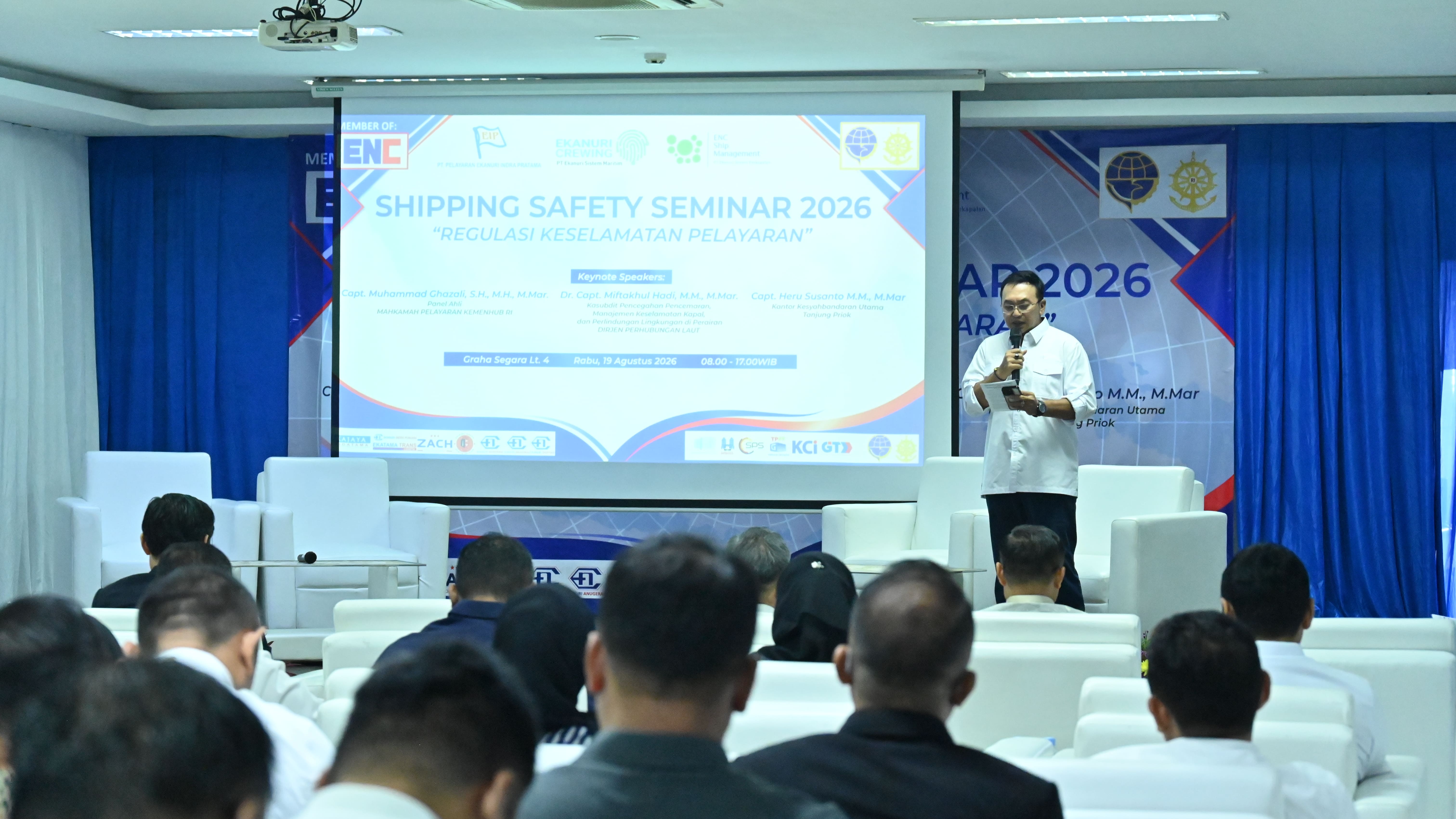 KSOP Utama Tanjung Priok Dorong Penguatan Budaya Keselamatan dan Keamanan Pelayaran melalui Shipping Safety Seminar 2026