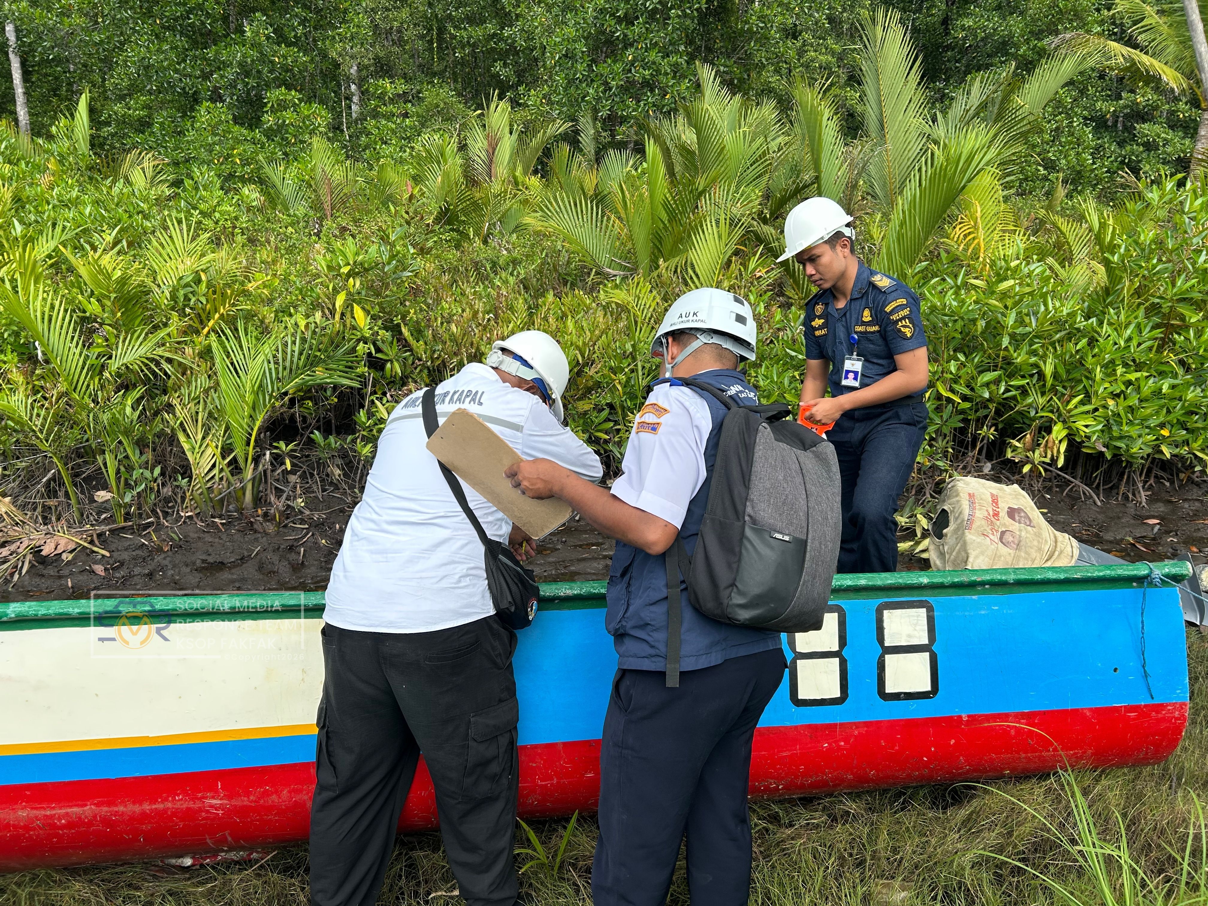 Pengukuran 35 Kapal Perikanan Nelayan di Kampung Inari dan Kampung Wanoma, Distrik Arguni Bawah, Kabupaten Kaimana