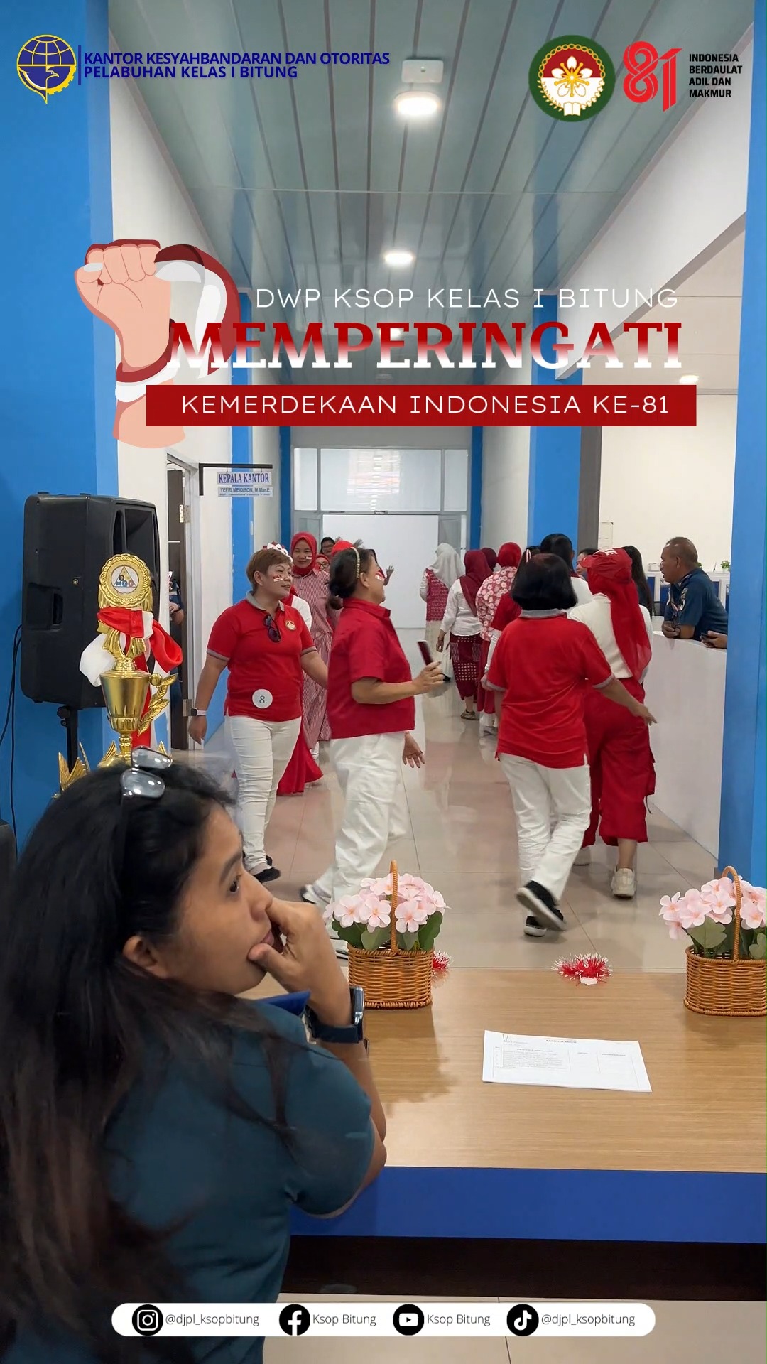 DHARMA WANITA KSOP KELAS I BITUNG MENGADAKAN LOMBA 17AN