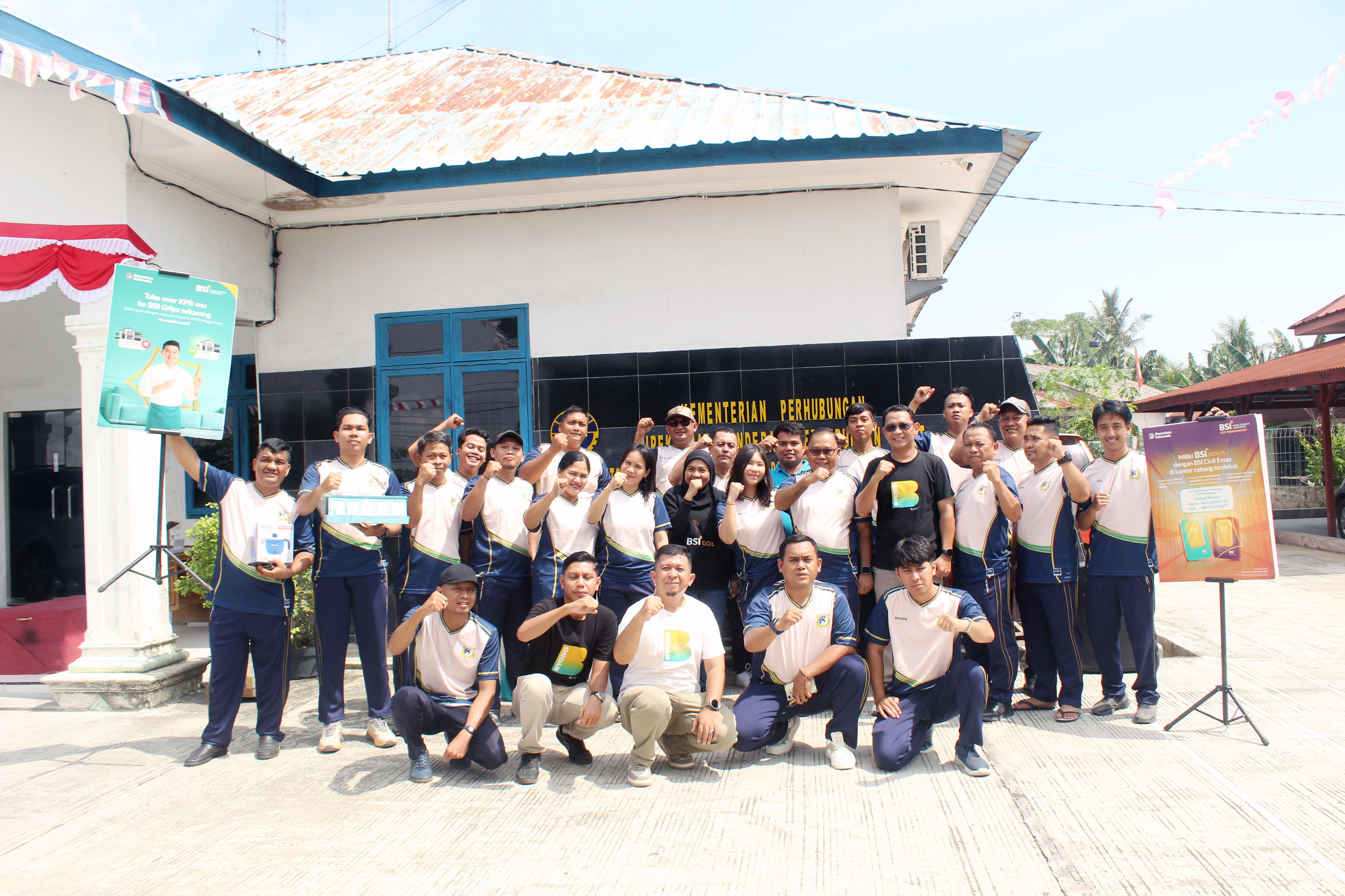 Gerak Bersama, Semangat Merdeka : Senam Pagi UPP Kelas II Tanjung Beringin Sambut Hari Ulang Tahun RI ke-81