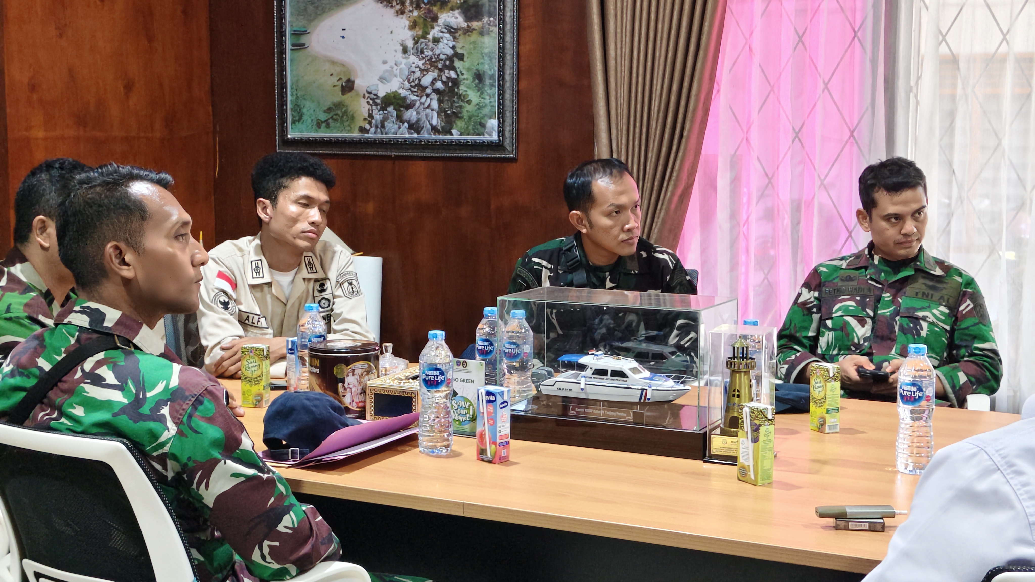Perkuat Sinergi dan Koordinasi, KSOP Kelas IV Tanjung Pandan Terima Kunjungan Dandim