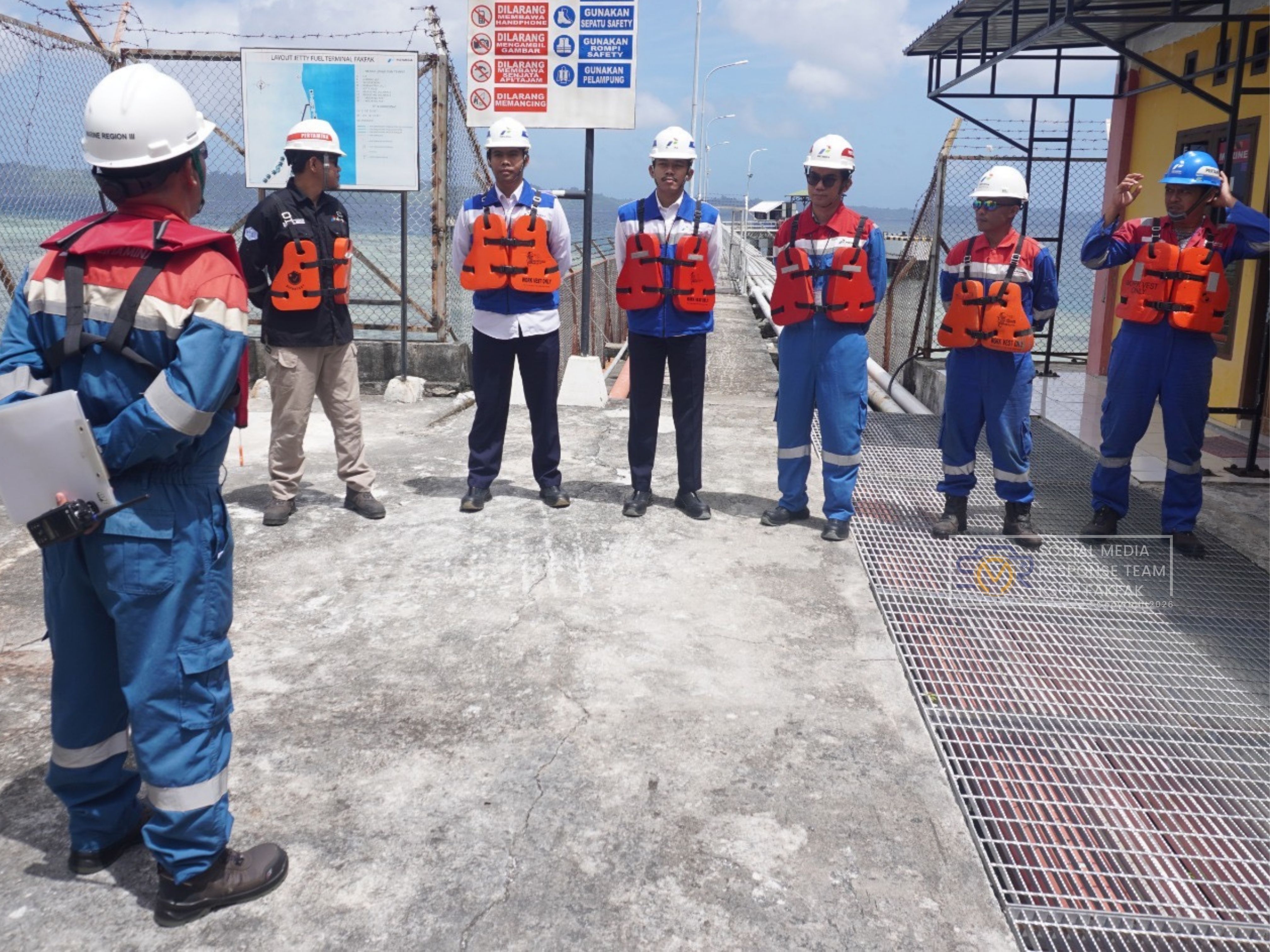 KSOP KELAS IV FAKFAK KOORDINASIKAN PERMOHONAN IZIN OPERASI 1 X 24 JAM TERMINAL KHUSUS PT PERTAMINA PATRA NIAGA FUEL TERMINAL FAKFAK