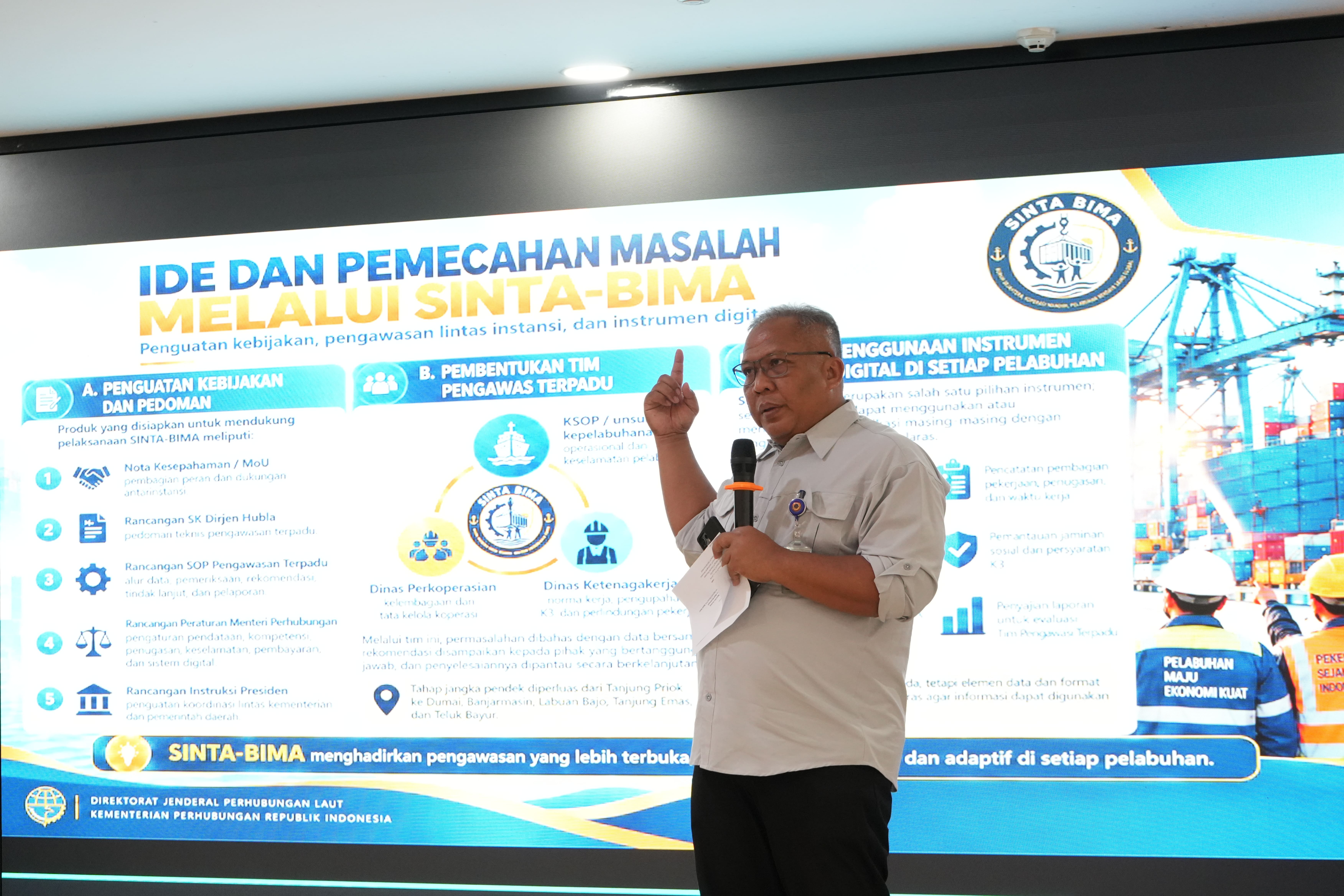FGD Sosialisasi SINTA BIMA, Dorong Pengawasan Bongkar Muat Pelabuhan yang Transparan dan Terintegrasi