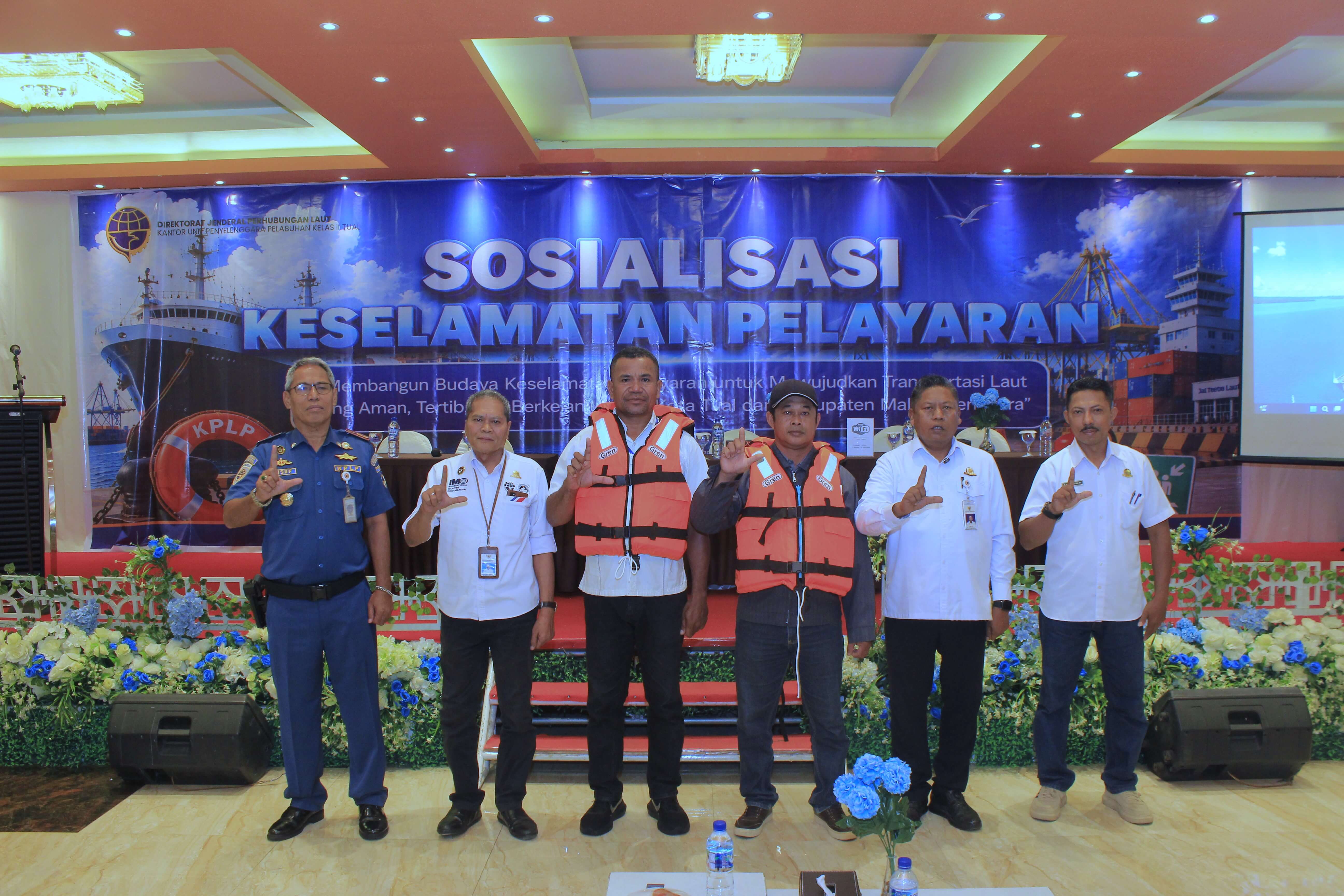 Keselamatan Pelayaran Jadi Prioritas, KUPP Kelas II Tual Gelar Sosialisasi Bersama Masyarakat Maritim