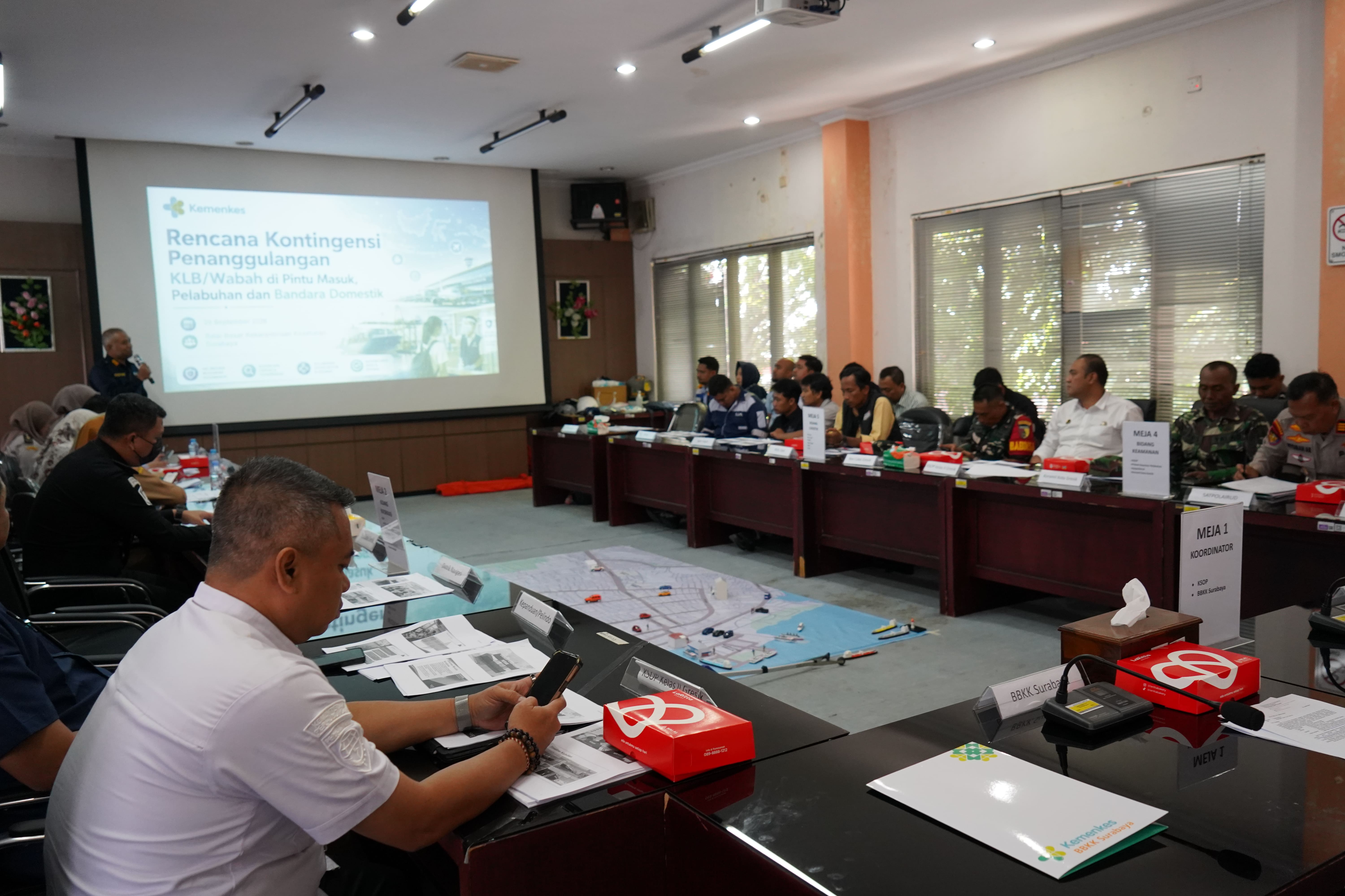 Table Top Exercise (TTX) Penanggulangan Kedaruratan Kesehatan Masyarakat (KKM) di Pintu Masuk Pelabuhan Gresik