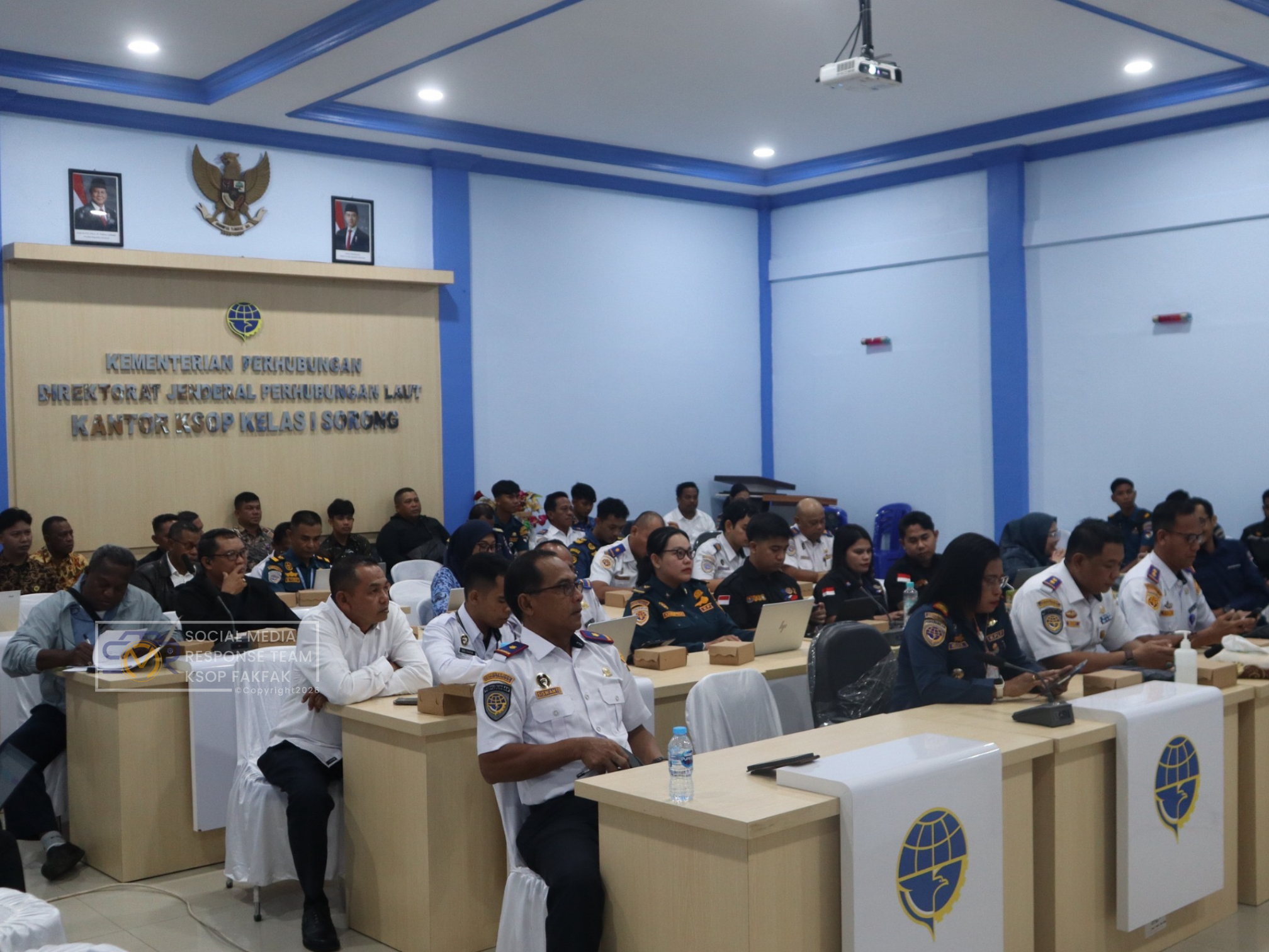 Kepala Kantor KSOP Kelas IV Fakfak Ikuti Monitoring Penerbitan SPB Manual dan Penatausahaan Blanko SPB di KSOP Kelas I Sorong