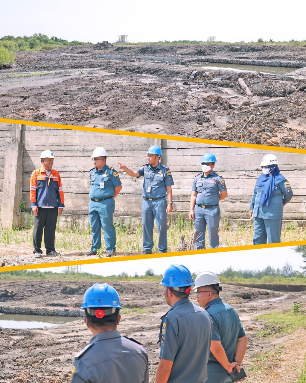 Tinjauan Lapangan Pengerukan Area Water Intaker PLTU Pangkalan Susu