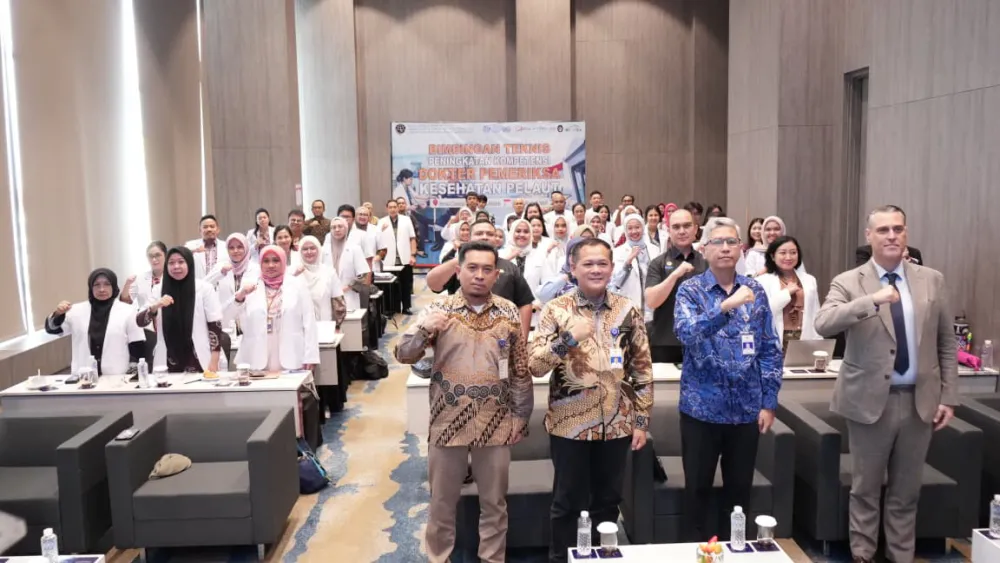 TINGKATKAN STANDAR KESEHATAN PELAUT, KEMENHUB PERKUAT KOMPETENSI 52 DOKTER PEMERIKSA