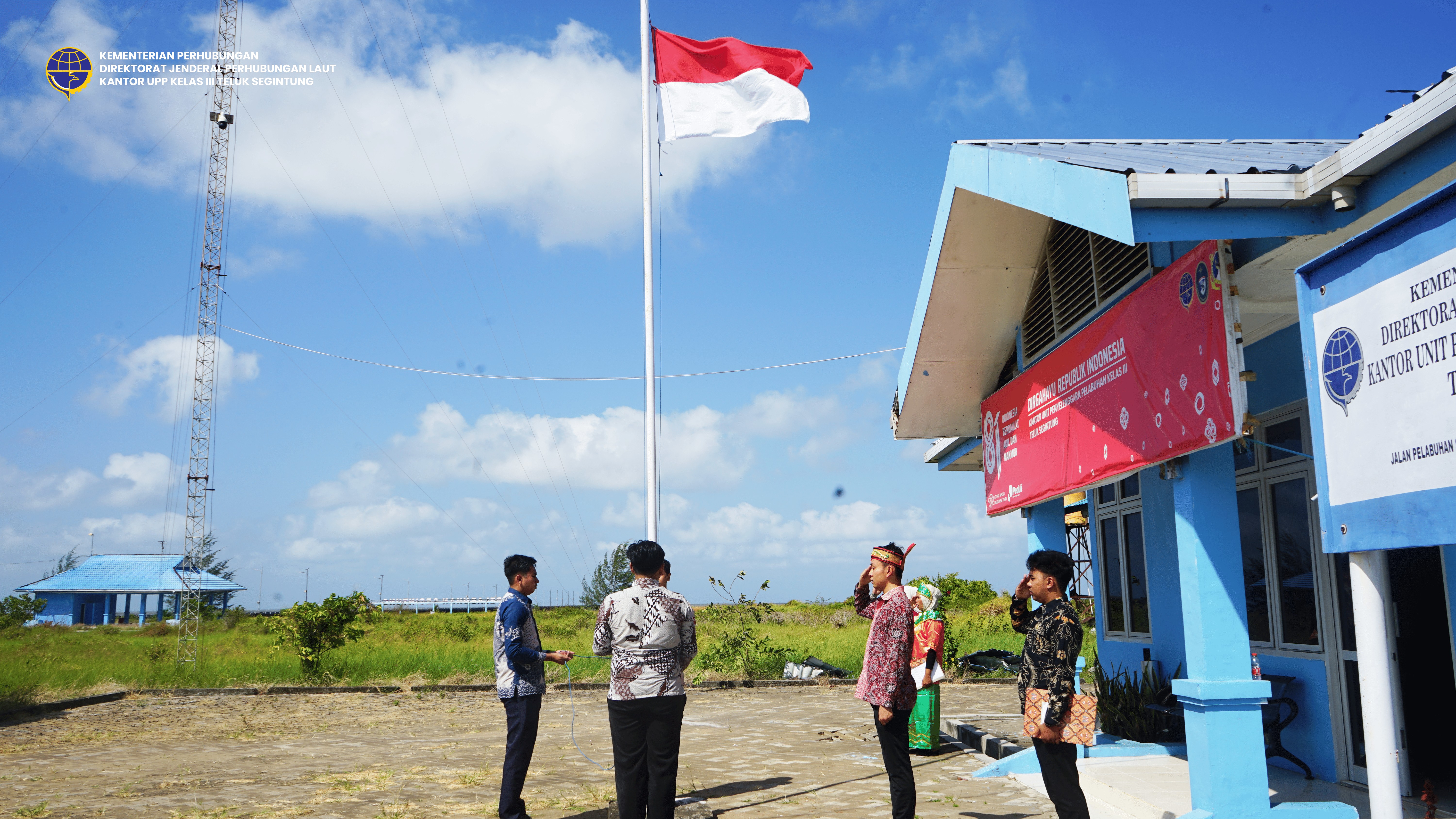 Kantor UPP Kelas III Teluk Segintung laksanakan upacara peringatan HUT Republik Indonesia KE - 81