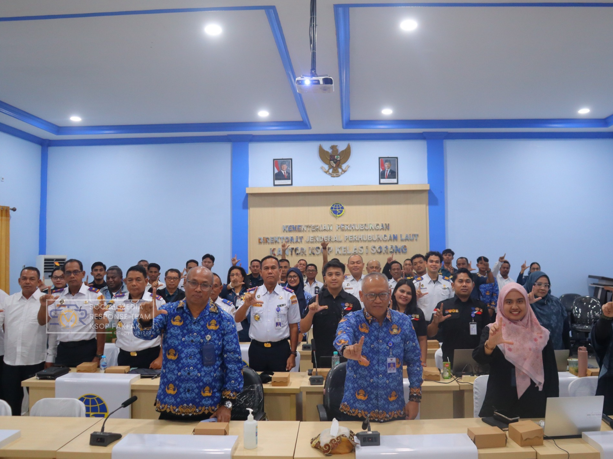Kepala Kantor KSOP Kelas IV Fakfak Ikuti Monitoring Penerbitan SPB Manual dan Penatausahaan Blanko SPB di KSOP Kelas I Sorong