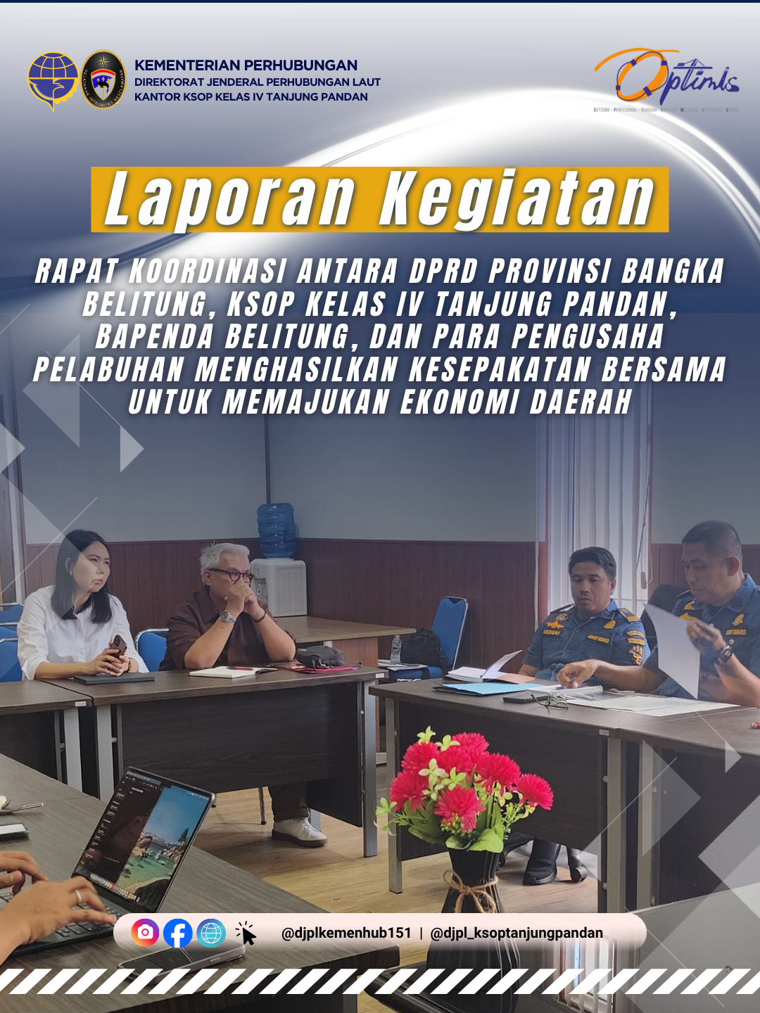 Rapat Koordinasi Antara DPRD Provinsi Bangka Belitung, KSOP Kelas IV Tanjung Pandan, Bapenda Belitung dan Para Pengusaha Pelabuhan Menghasilkan Kesepakatan Bersama untuk Memajukan Ekonomi Daerah