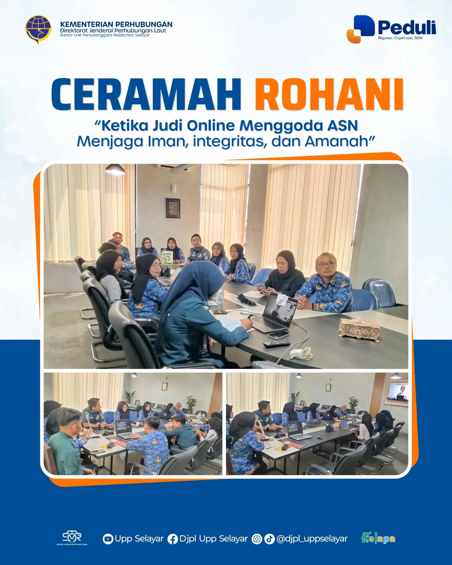 "Ketika Judi Online Menggoda ASN: Menjaga Iman, Integritas, dan Amanah". Lewat bimbingan dari Ustadz Dennis Lim Setiawan (Koh Dennis Lim)