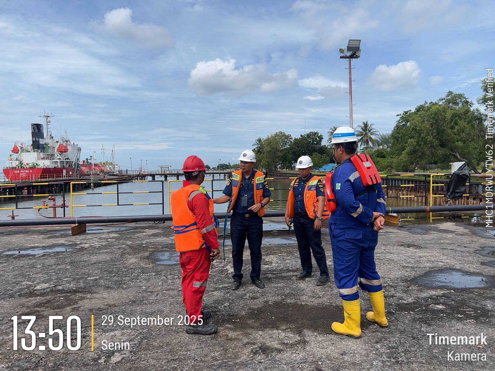 Monitoring di TUKS PT Pertamina Patra Niaga oleh Tim LALA dan Usaha Kepelabuhanan