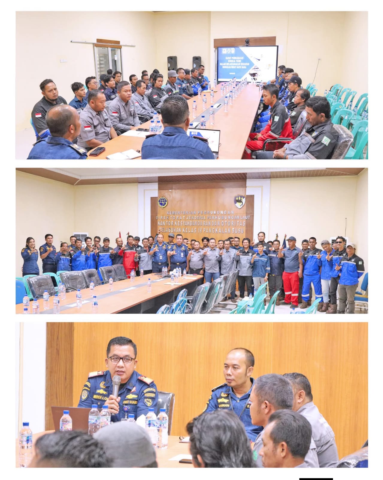 Optimalisasi Kinerja TKBM Sekaligus Memberikan Arahan Kepada TKBM dalam Pelaksanaan Pekerjaan dalam Hal Keselamatan, Disiplin, serta Tanggung Jawab Kerja oleh Kepala Kantor KSOP Kelas IV Pangkalan Susu