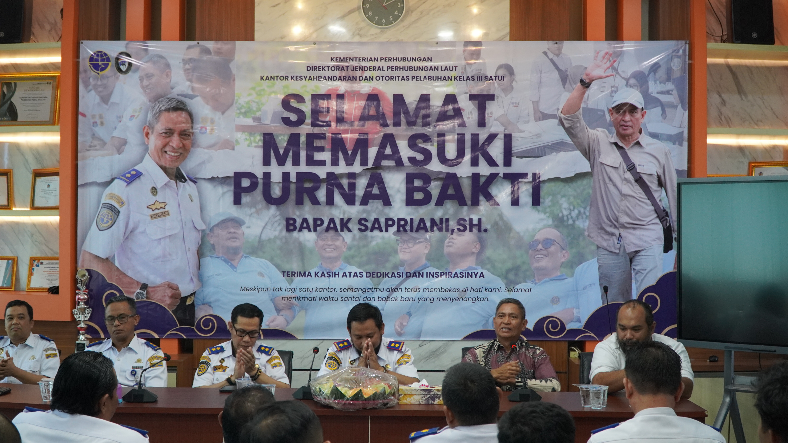 PELEPASAN MASA PURNA BAKTI PEGAWAI KSOP KELAS III SATUI
