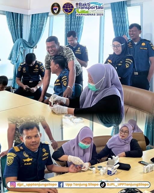Kegiatan Donor Darah dan Skrinning  Kesehatan Pegawai Bersama Ibu DWP UPP Kelas II Tanjung Silopo