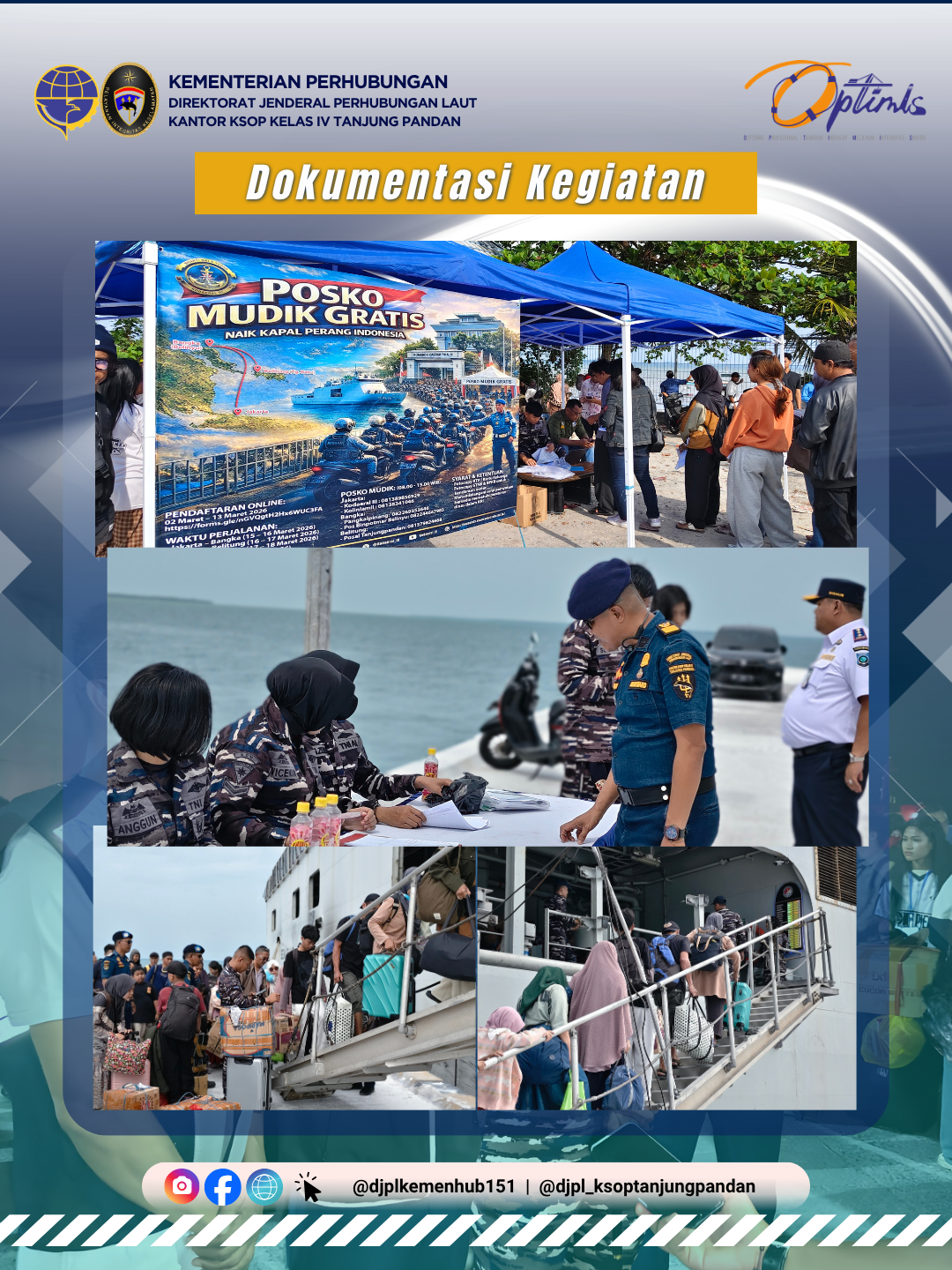 Kedatangan Kapal KRI Semarang 594 dalam Rangka Angkutan Lebaran Mudik Gratis 2026