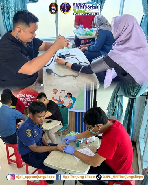 Kegiatan Donor Darah dan Skrinning  Kesehatan Pegawai Bersama Ibu DWP UPP Kelas II Tanjung Silopo