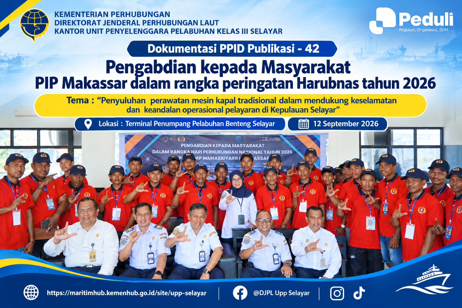 Pengabdian kepada Masyarakat PIP Makassar dalam rangka peringatan Harubnas tahun 2026