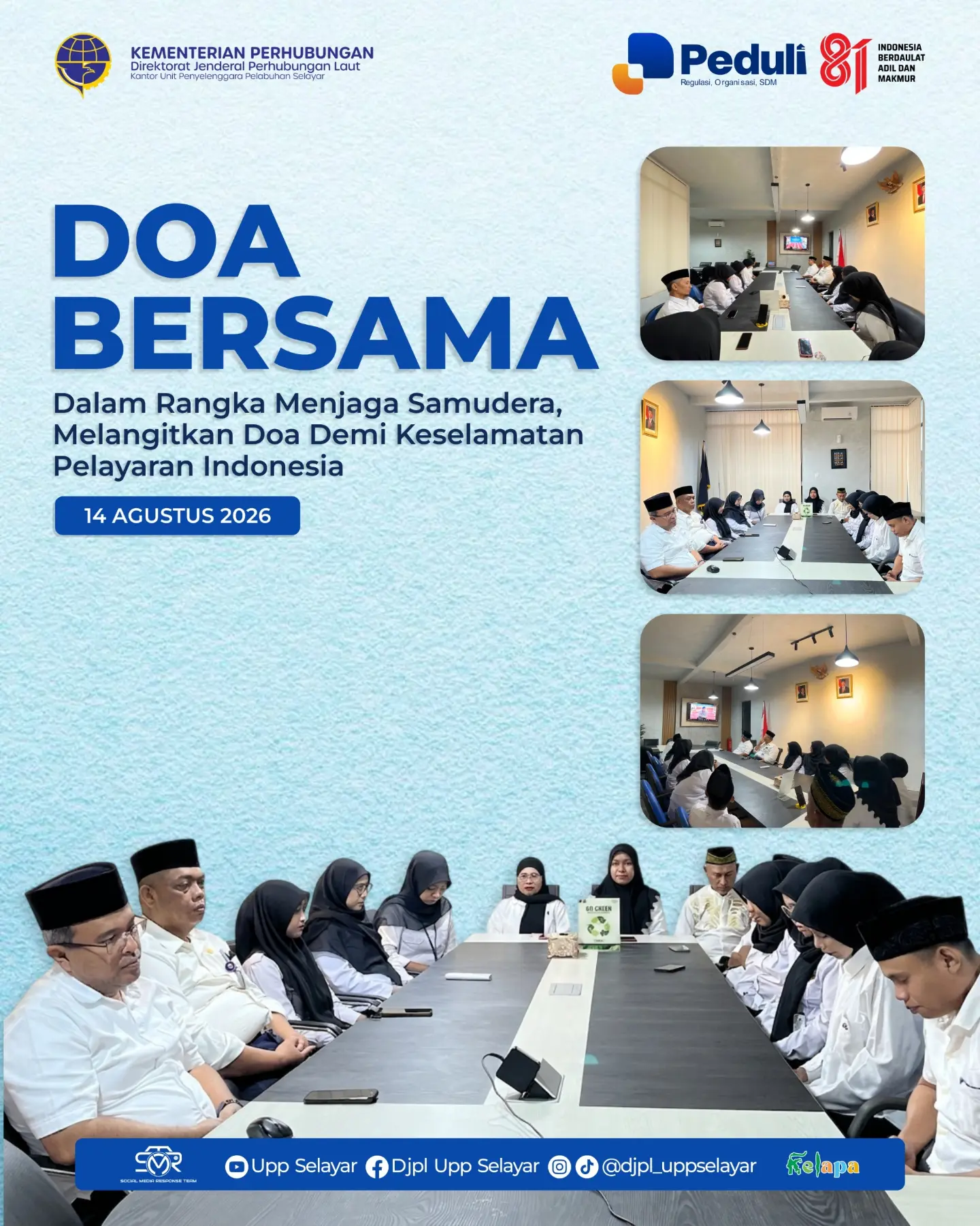 Doa Bersama keluarga besar Ditjen Perhubungan Laut 
